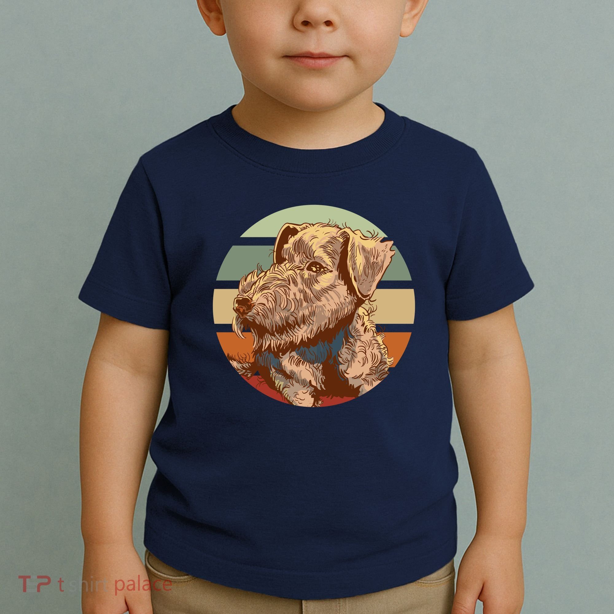 Terrier Dog Cute Sunset Toddler T-Shirt