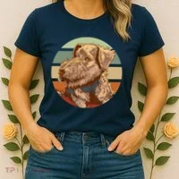 Terrier Dog Cute Sunset Women's T-Shirt thumb 2