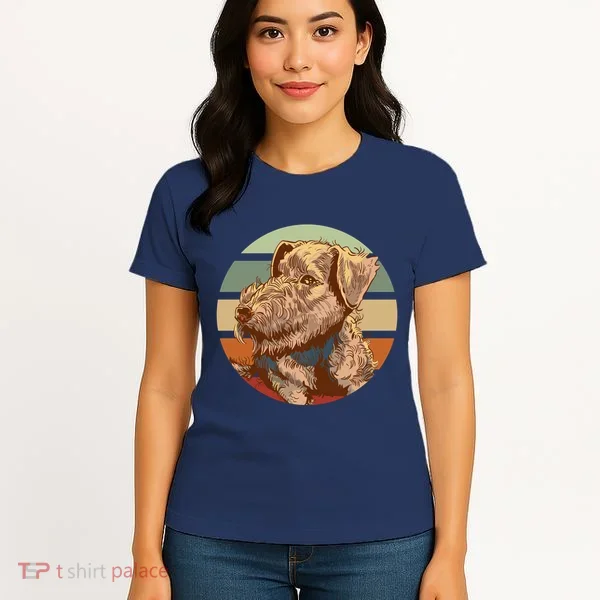 Terrier Dog Cute Sunset Women's T-Shirt