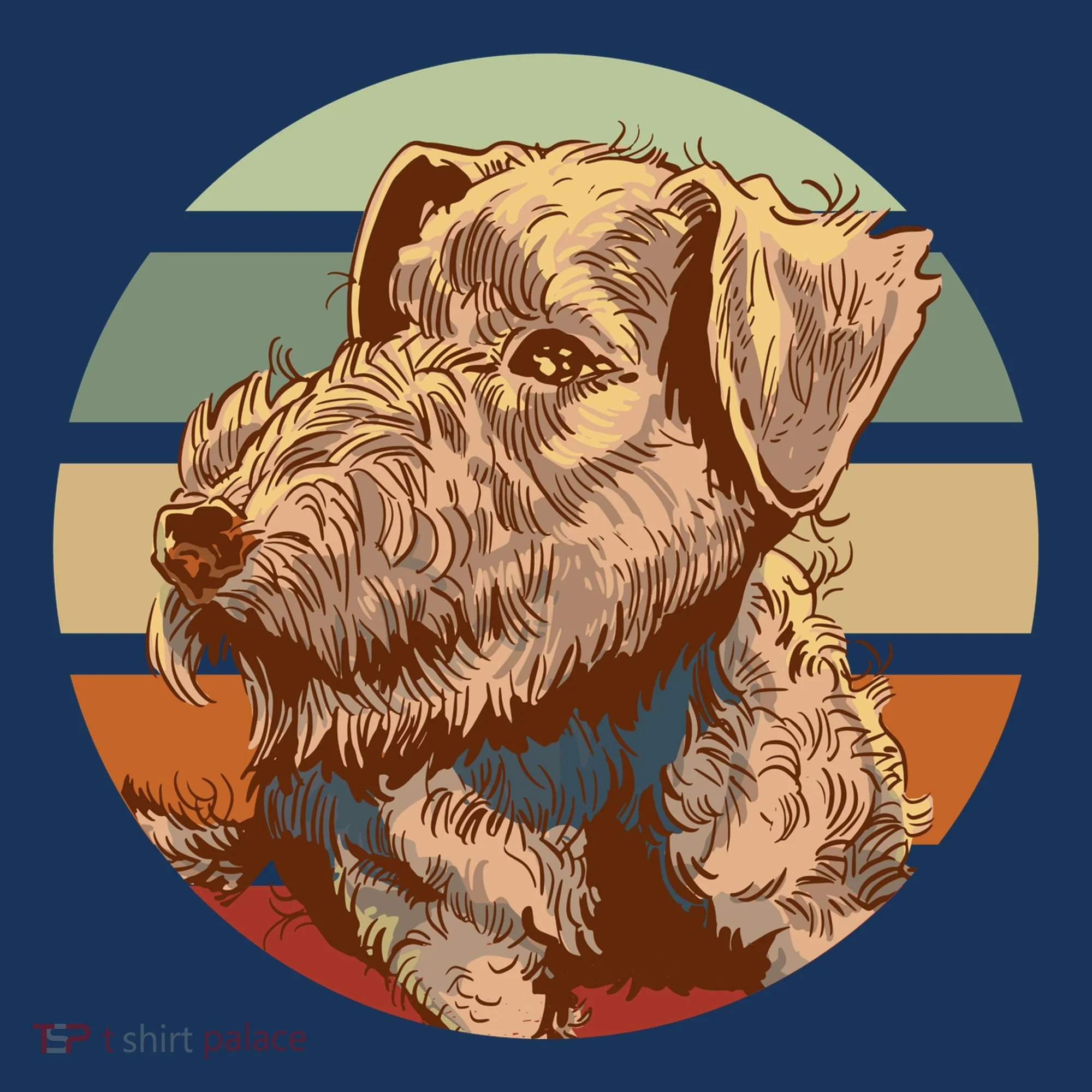 Terrier Dog Cute Sunset Women's T-Shirt