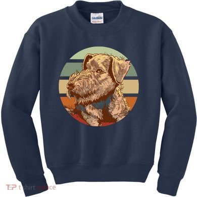 Terrier Dog Cute Sunset Kids Sweatshirt