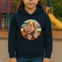 Terrier Dog Cute Sunset Kids Hoodie thumb 3