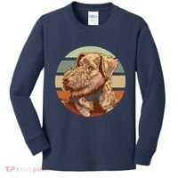 Terrier Dog Cute Sunset Kids Long Sleeve Shirt thumb 0
