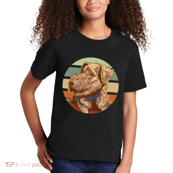 Terrier Dog Cute Sunset Kids T-Shirt