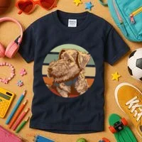 Terrier Dog Cute Sunset Kids T-Shirt thumb 3