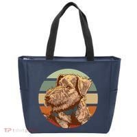 Terrier Dog Cute Sunset Tote Bag thumb 0