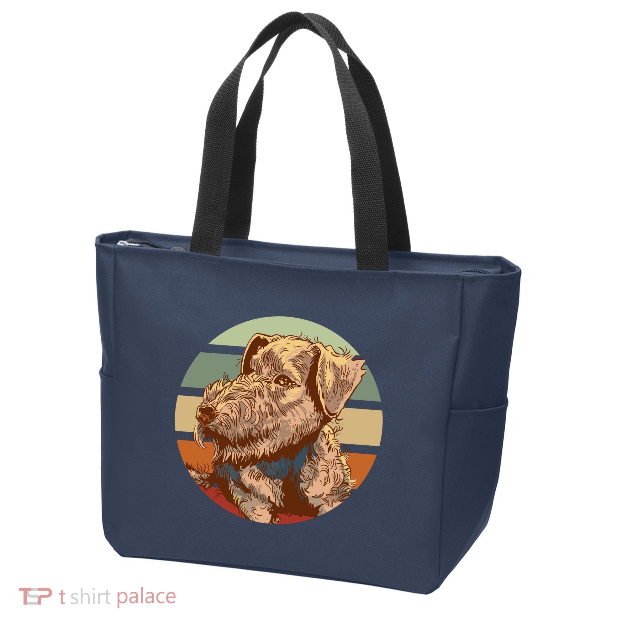 Terrier Dog Cute Sunset Tote Bag