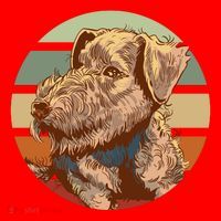 Terrier Dog Cute Sunset Santa Hat thumb 1