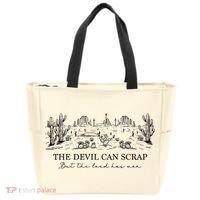 The Devil Can Scrap But The Lord Has Won Western Tote Bag thumb 0