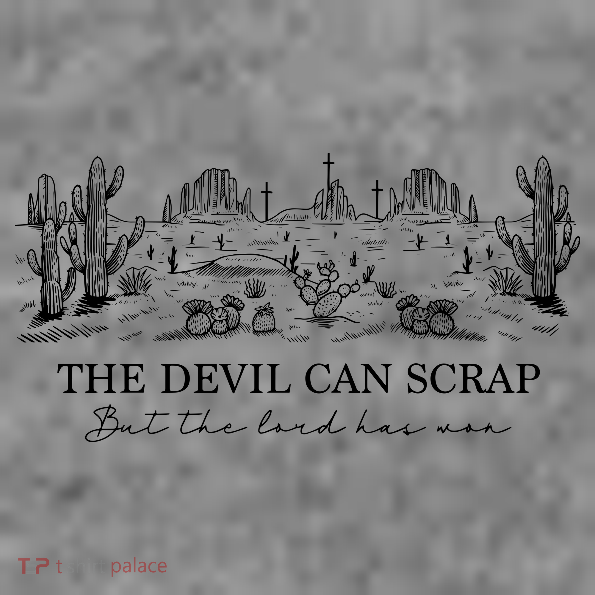 The Devil Can Scrap But The Lord Has Won Western Toddler Hoodie