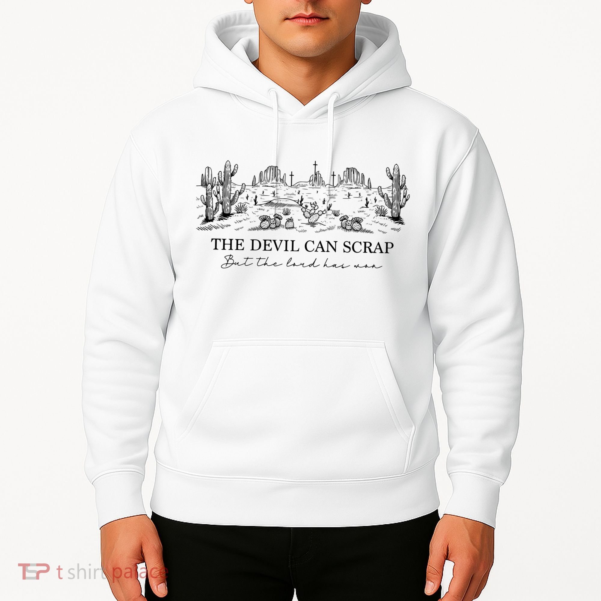 The Devil Can Scrap But The Lord Has Won Western Hoodie