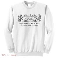 The Devil Can Scrap But The Lord Has Won Western Sweatshirt thumb 0