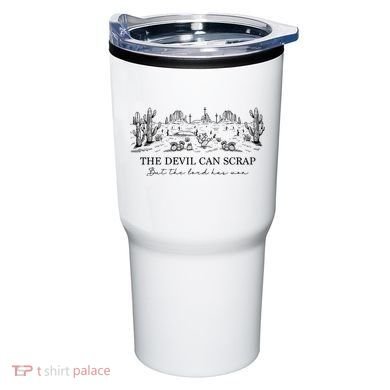 The Devil Can Scrap But The Lord Has Won Western Tumbler