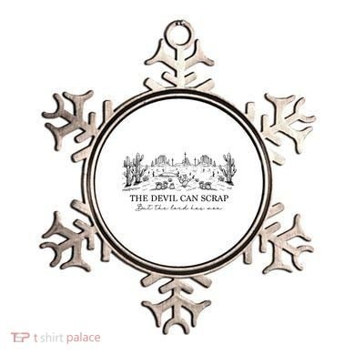 The Devil Can Scrap But The Lord Has Won Western Ornament