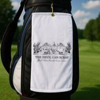 The Devil Can Scrap But The Lord Has Won Western Golf Towel thumb 2
