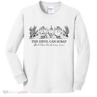 The Devil Can Scrap But The Lord Has Won Western Kids Long Sleeve Shirt thumb 0