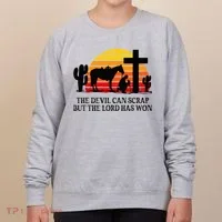 The Devil Can Scrap But The Lord Has Won Women's Sweatshirt thumb 0