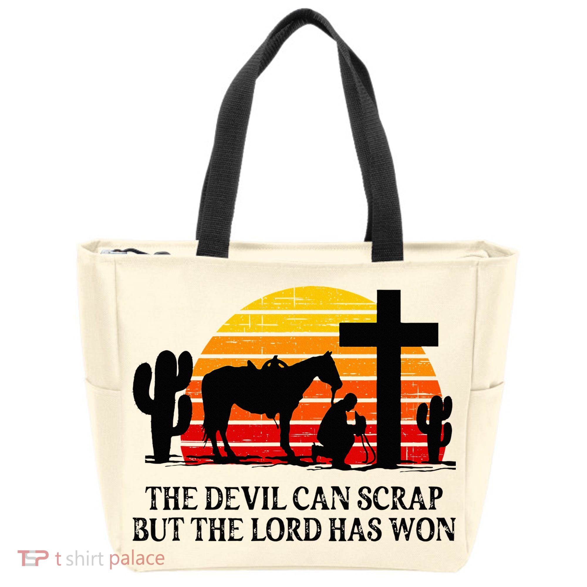 The Devil Can Scrap But The Lord Has Won Tote Bag