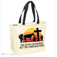 The Devil Can Scrap But The Lord Has Won Tote Bag thumb 2