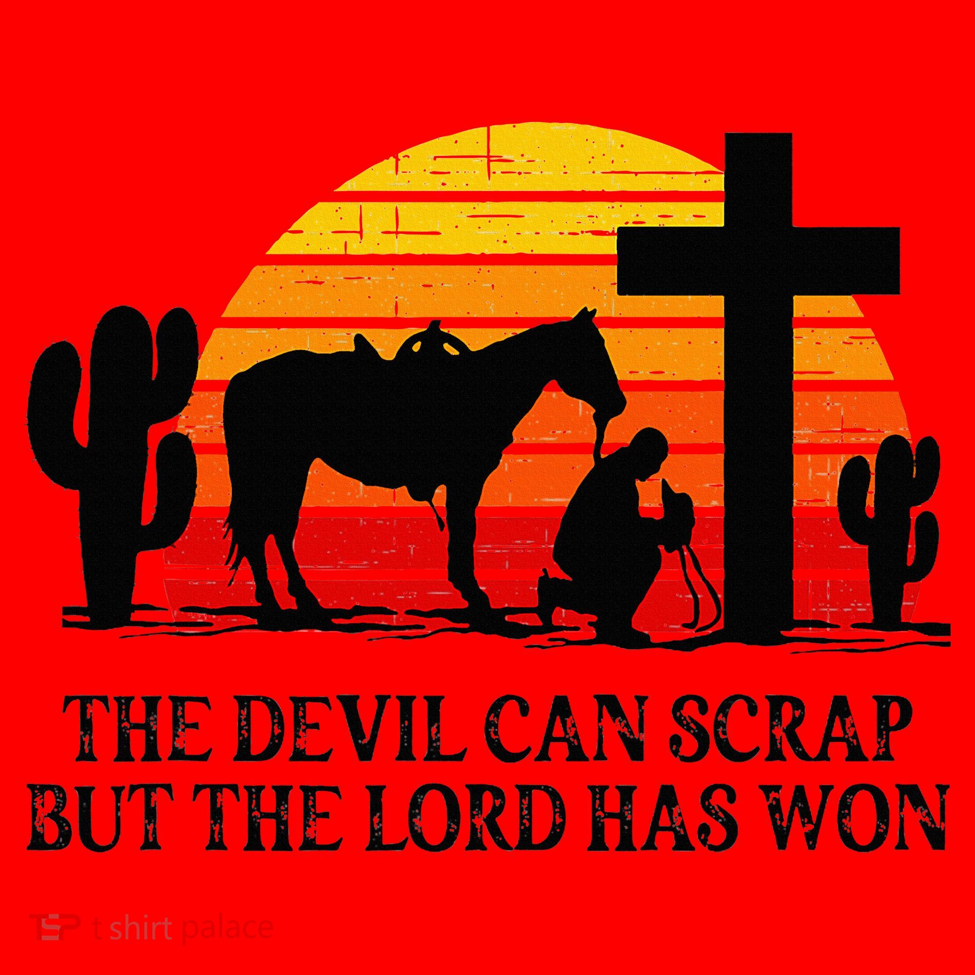 The Devil Can Scrap But The Lord Has Won Santa Hat