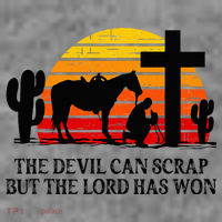 The Devil Can Scrap But The Lord Has Won Toddler Hoodie thumb 2