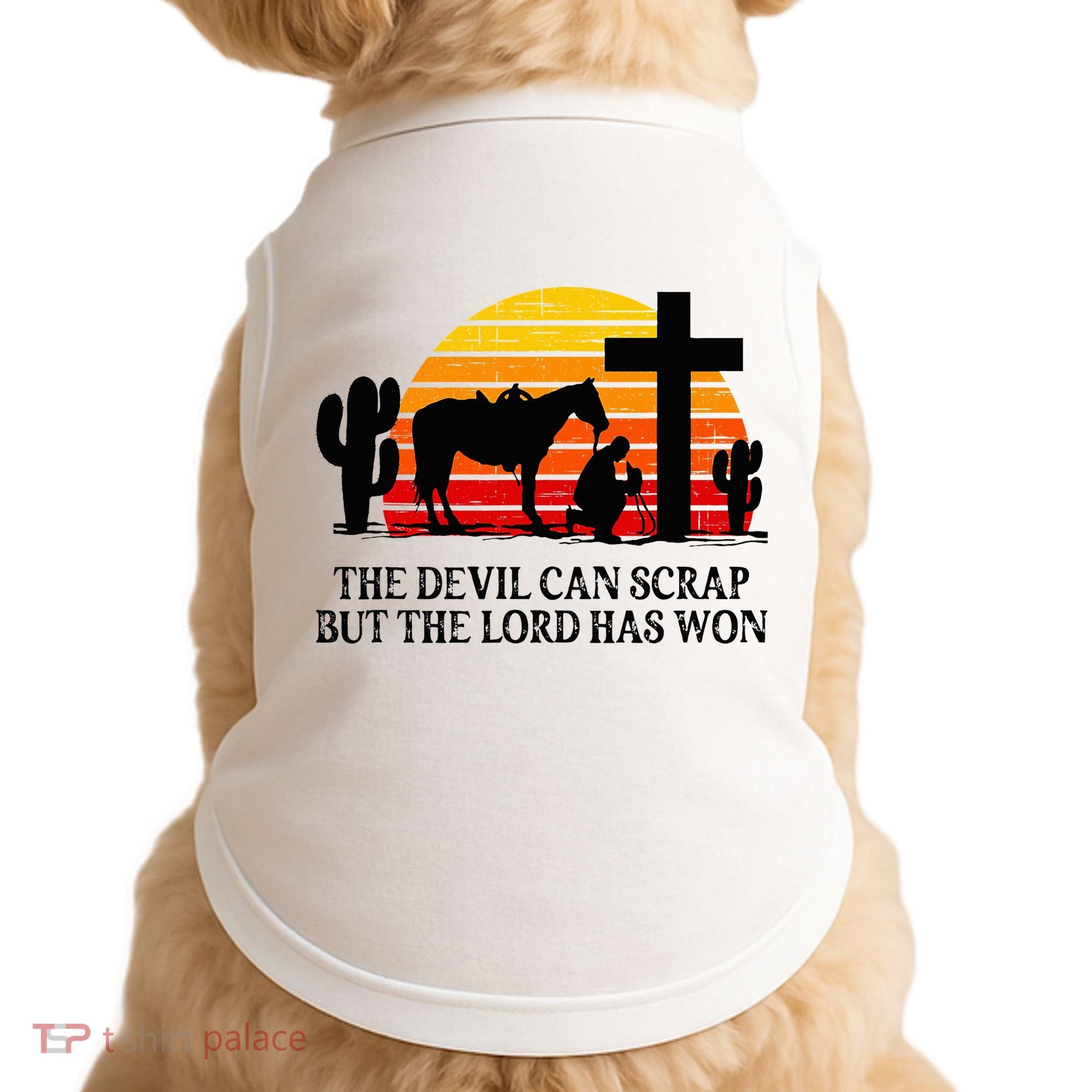 The Devil Can Scrap But The Lord Has Won Doggie Tank