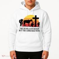 The Devil Can Scrap But The Lord Has Won Hoodie thumb 2