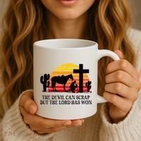 The Devil Can Scrap But The Lord Has Won Coffee Mug thumb 3