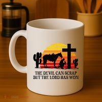 The Devil Can Scrap But The Lord Has Won Coffee Mug thumb 4