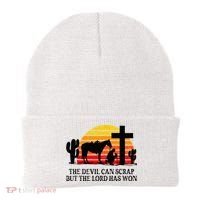 The Devil Can Scrap But The Lord Has Won Beanie thumb 0
