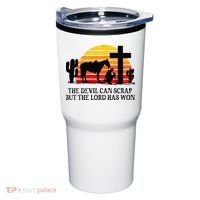 The Devil Can Scrap But The Lord Has Won Tumbler thumb 0