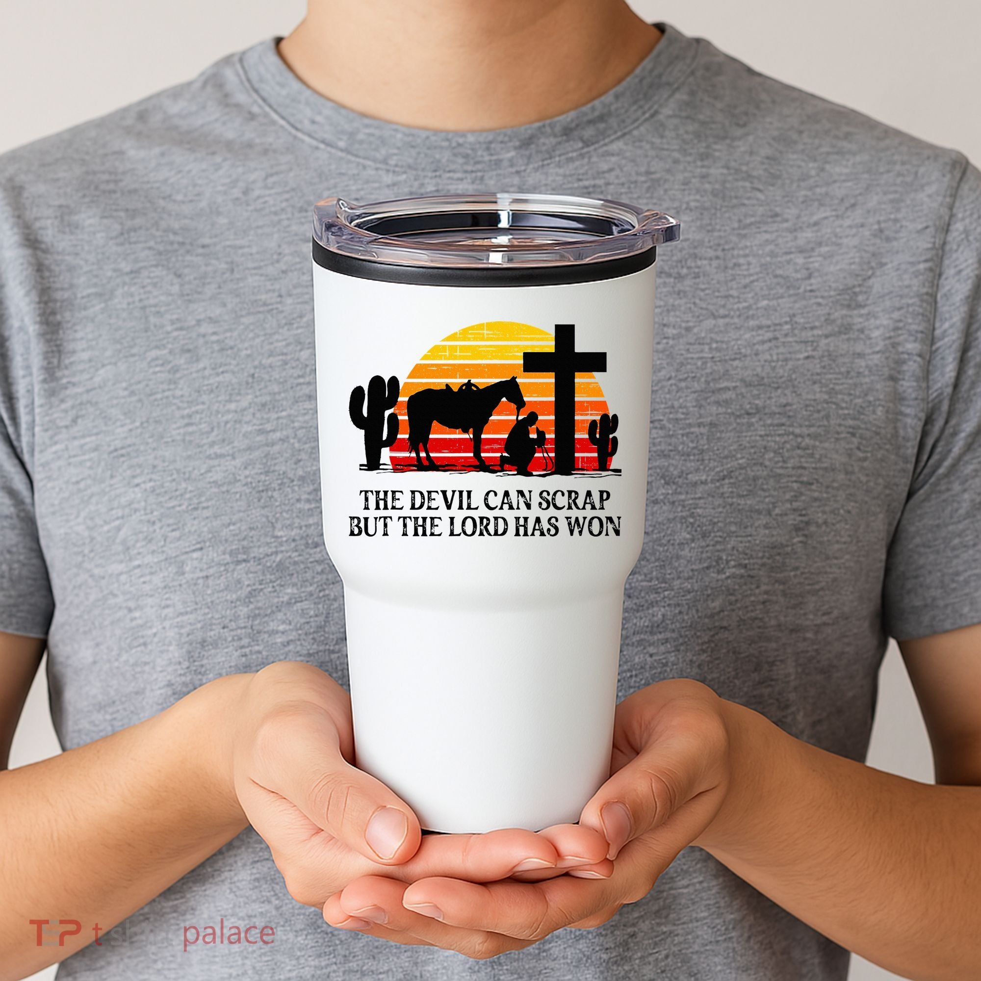 The Devil Can Scrap But The Lord Has Won Tumbler