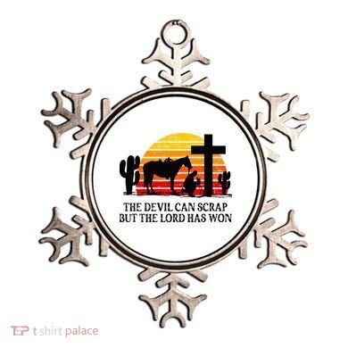 The Devil Can Scrap But The Lord Has Won Ornament