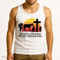 The Devil Can Scrap But The Lord Has Won Tank Top thumb 3