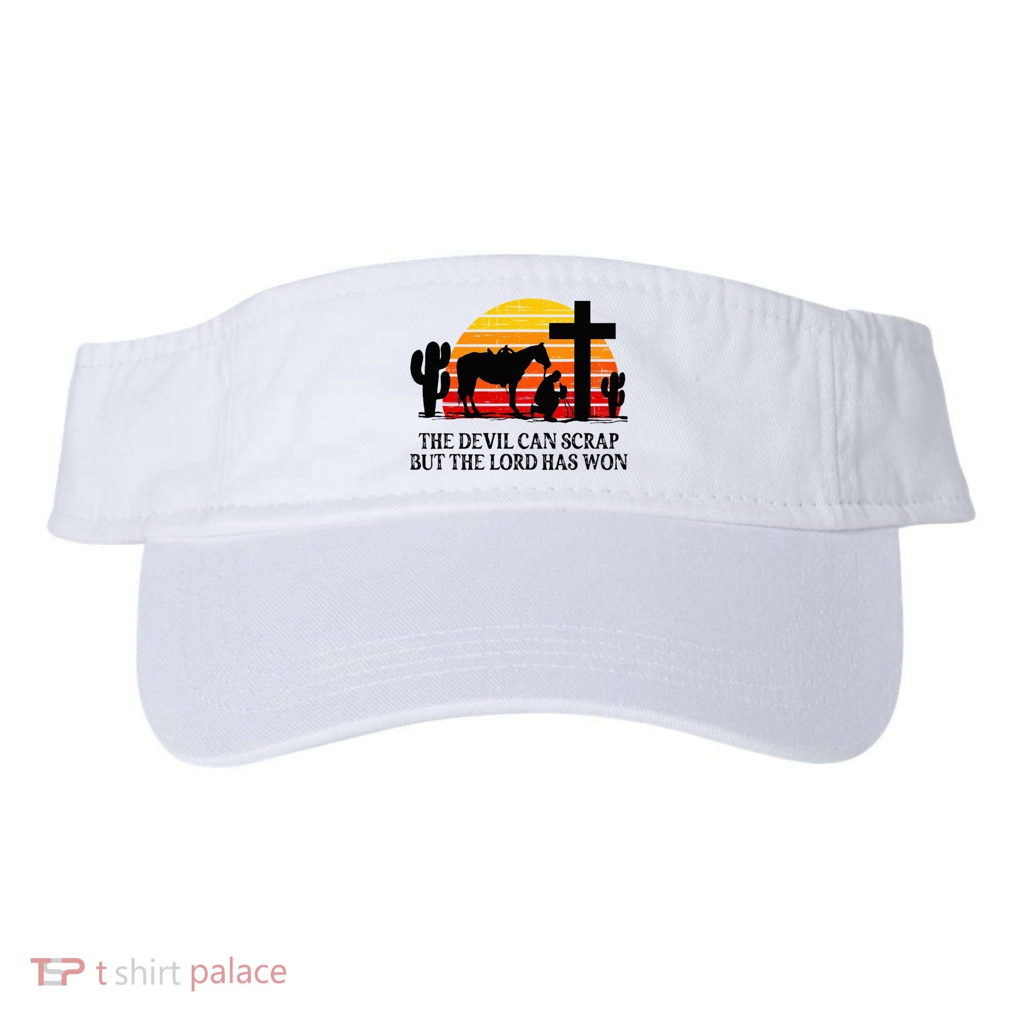 The Devil Can Scrap But The Lord Has Won Visor