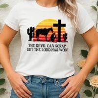 The Devil Can Scrap But The Lord Has Won Women's T-Shirt thumb 2