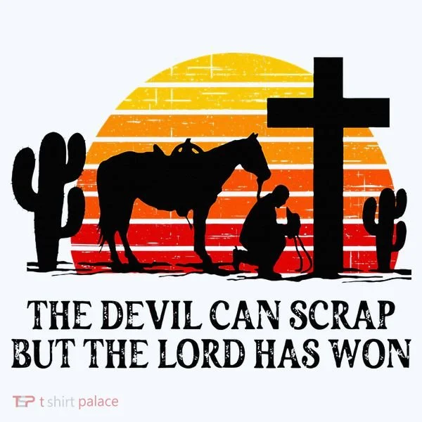 The Devil Can Scrap But The Lord Has Won Kids Long Sleeve Shirt