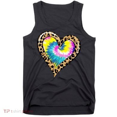 Tie Dye Colorful Cute Leopard Heart Love Hippie Tank Top