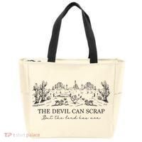 The Devil Can Scrap But The Lord Has Won Western Tote Bag thumb 0