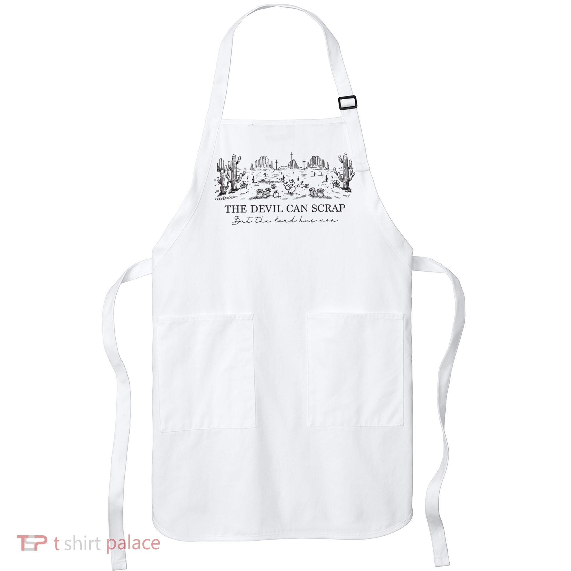 The Devil Can Scrap But The Lord Has Won Western Apron
