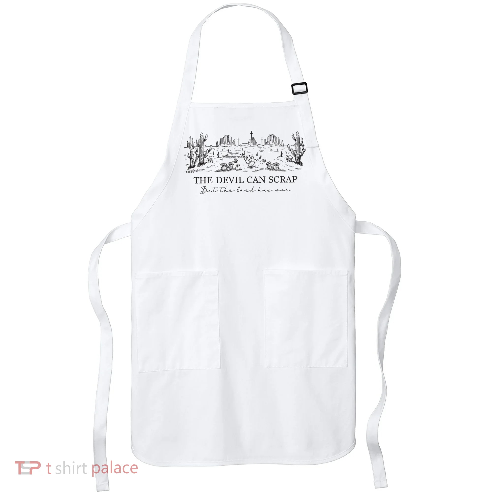 The Devil Can Scrap But The Lord Has Won Western Apron