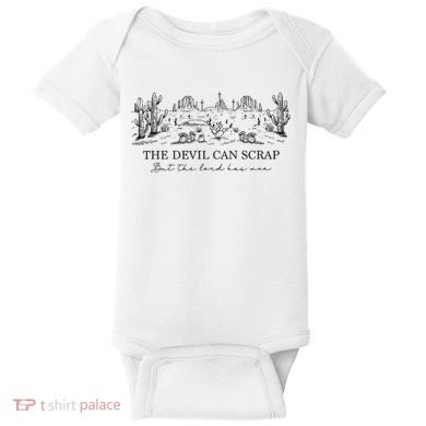 The Devil Can Scrap But The Lord Has Won Western Baby Bodysuit