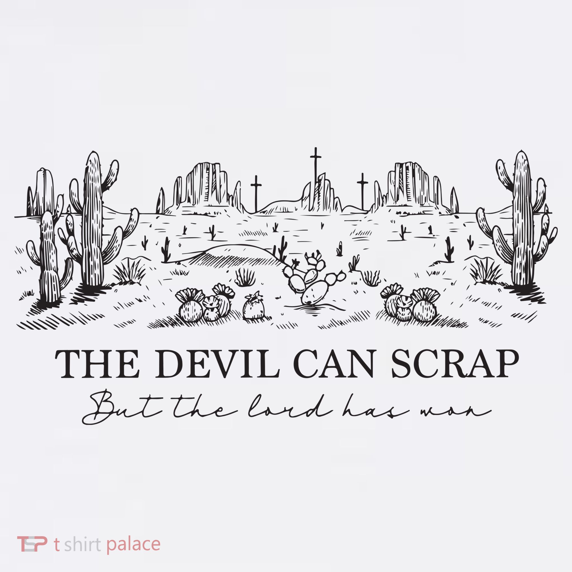 The Devil Can Scrap But The Lord Has Won Western Kids Sweatshirt