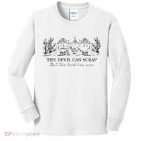 The Devil Can Scrap But The Lord Has Won Western Kids Long Sleeve Shirt thumb 0