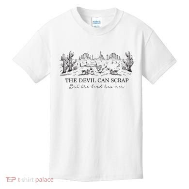 The Devil Can Scrap But The Lord Has Won Western Kids T-Shirt