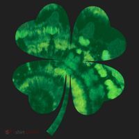 Tie Dye Clover St Patrick's Day Women's Sweatshirt thumb 2