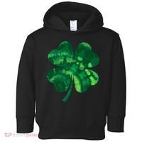 Tie Dye Clover St Patrick's Day Toddler Hoodie thumb 0