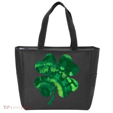 Tie Dye Clover St Patrick's Day Tote Bag
