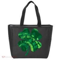 Tie Dye Clover St Patrick's Day Tote Bag thumb 0