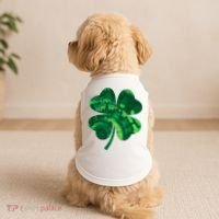Tie Dye Clover St Patrick's Day Doggie Tank thumb 2